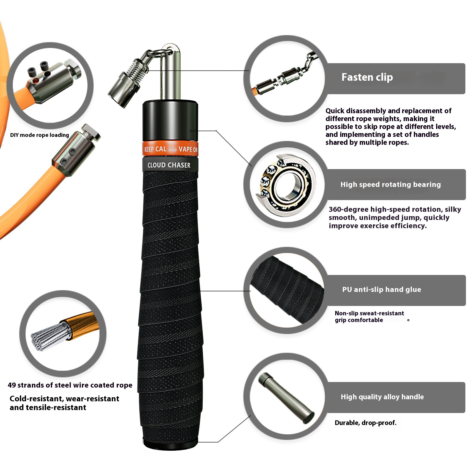 MOGOLD Weight Three Rope Jump  - Crossfit No Equipment recensie en prijs