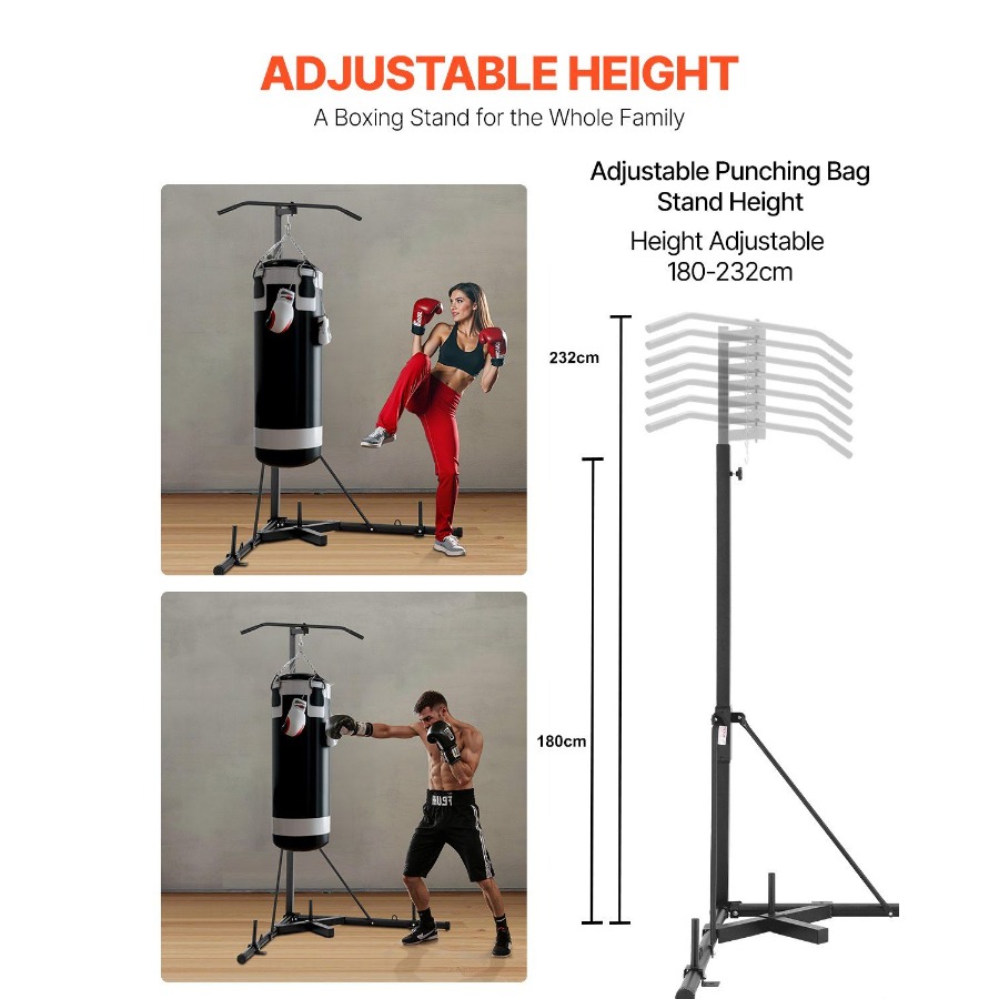 2 in 1 Punching Bag Stand Stee - Pull Up Bar Grip recensie en prijs