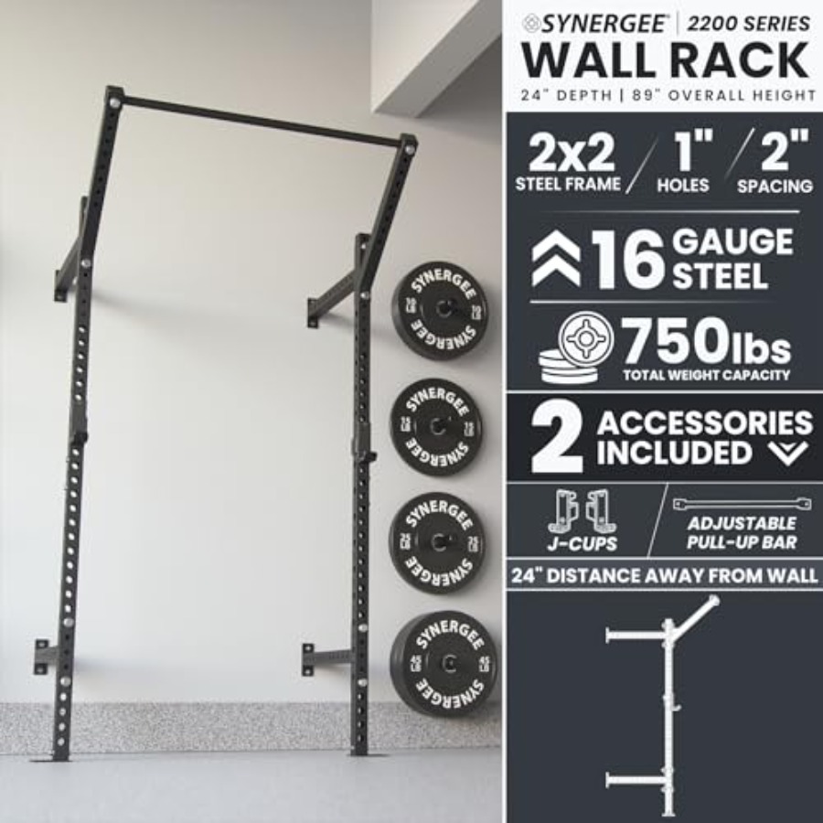 Wall Mounted Squat Rack for ho - Pull Up Bar Grip recensie en prijs