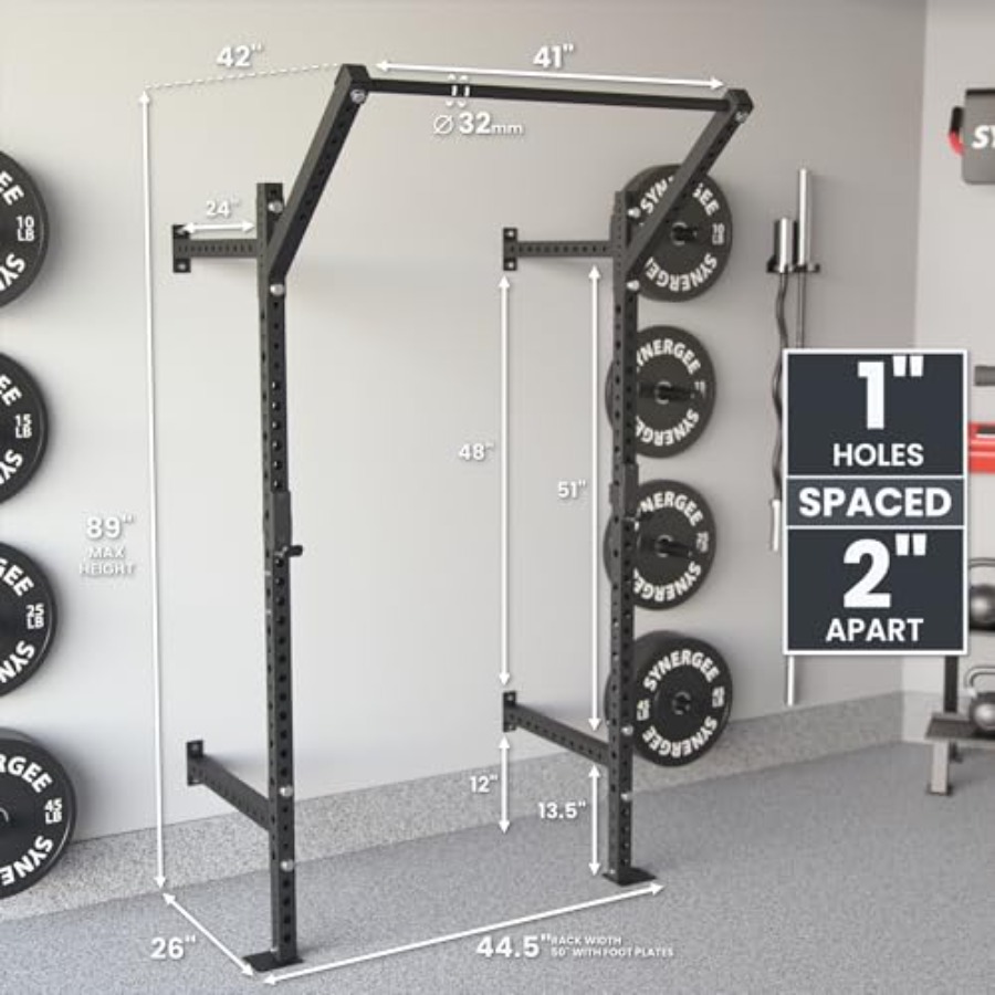 Wall Mounted Squat Rack for ho - Pull Up Bar Grip recensie en prijs