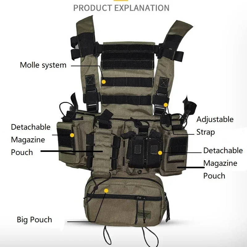 D3CR Chest Rig Vest Multicam B - Crossfit Gear Men recensie en prijs