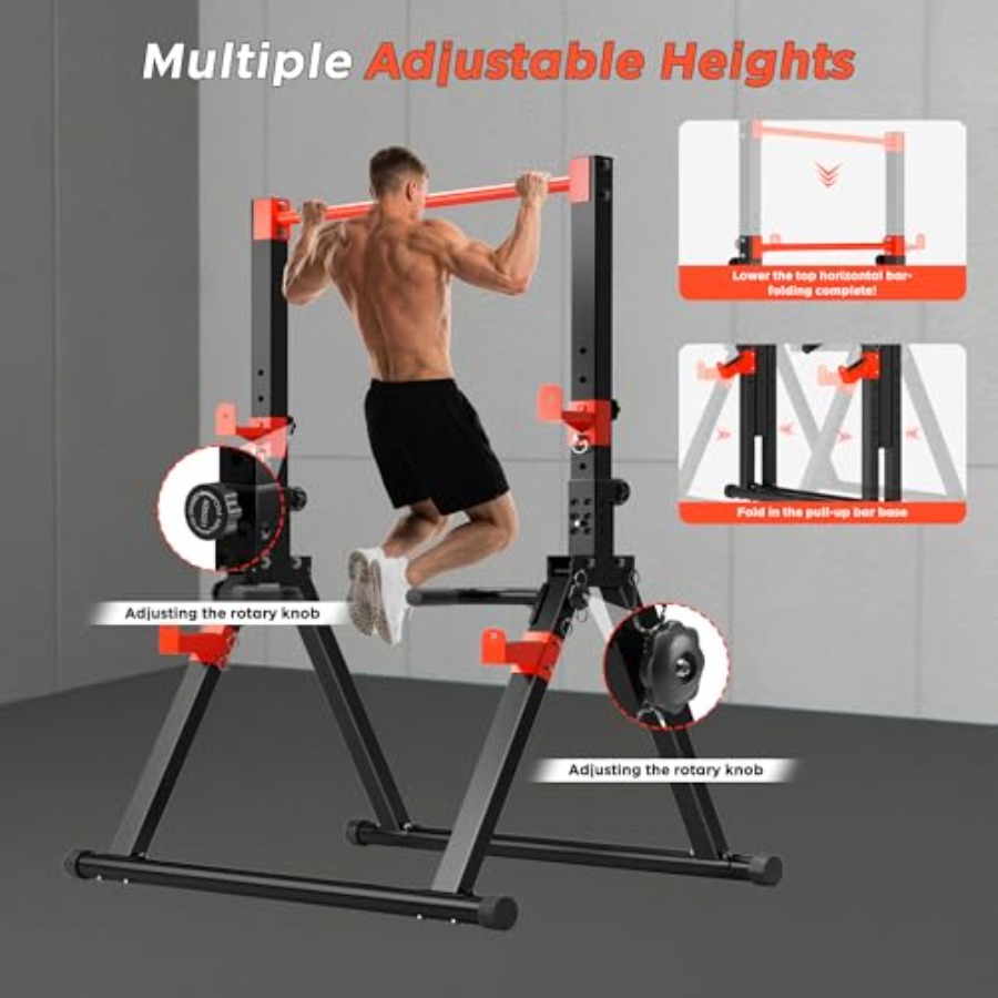 Home gym foldable power tower  - Pull Up Bar Grip recensie en prijs