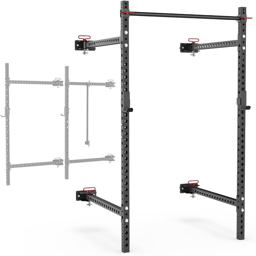 Adjustable Squat Rack with J-C - Pull Up Bar Grip recensie en prijs