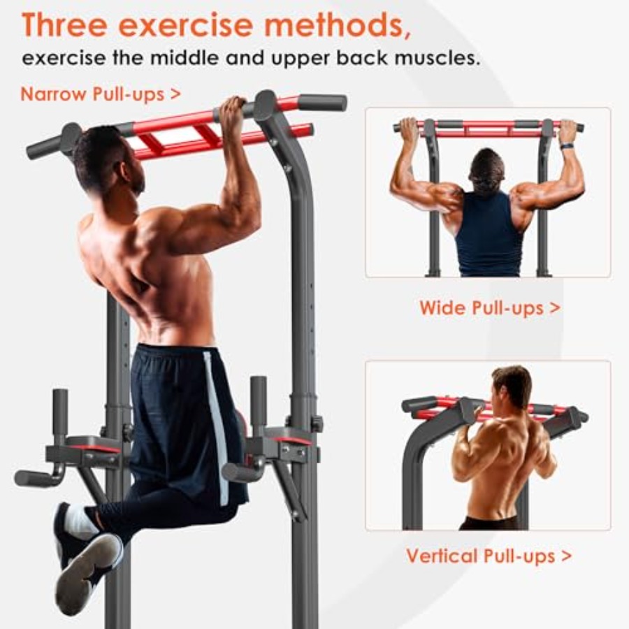Home gym pull up bar station:  - Pull Up Bar Grip recensie en prijs
